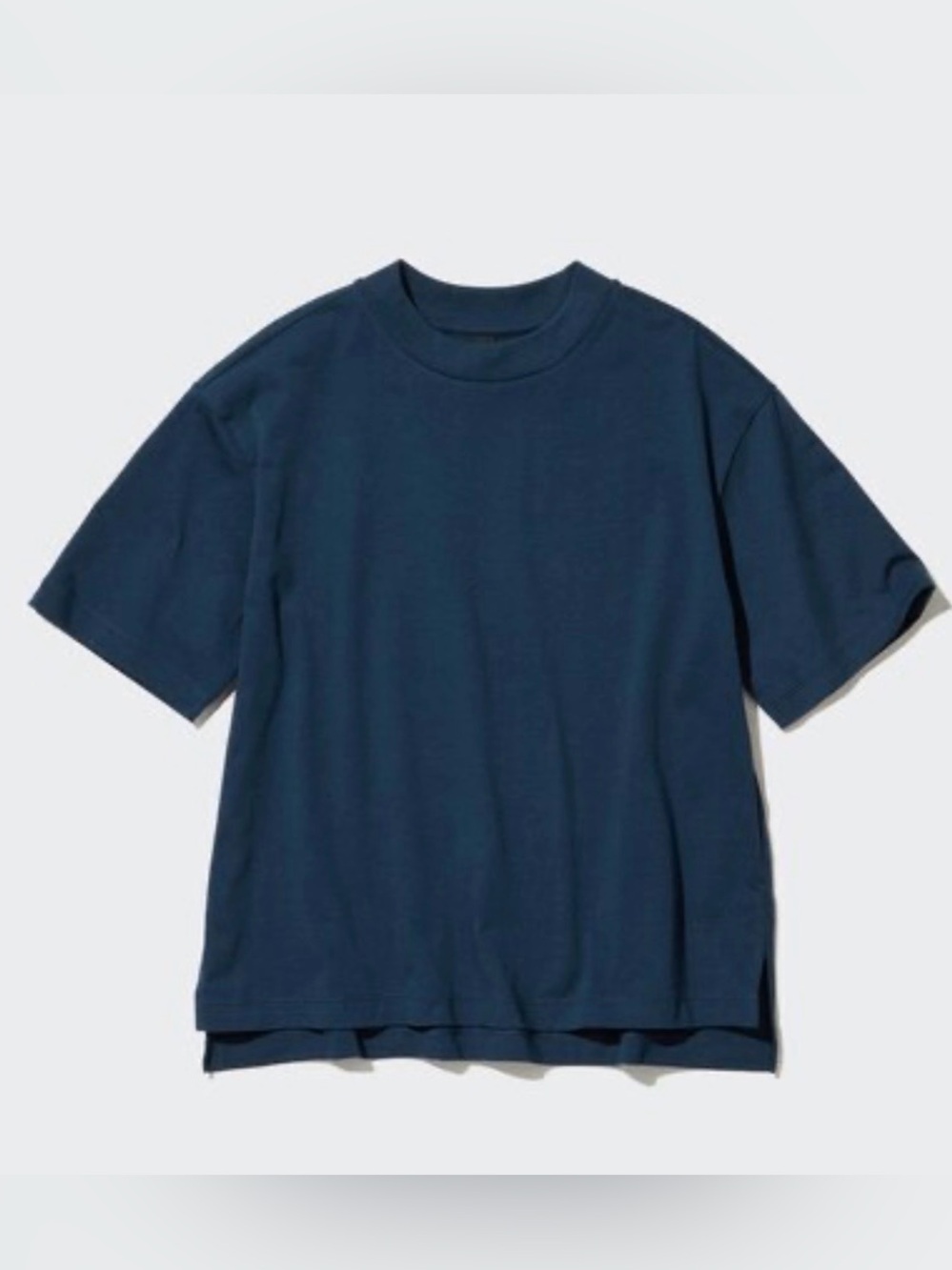 AIRism Cotton Short Sleeve T- shirt, Green/Navy Loose fit women's sz medium